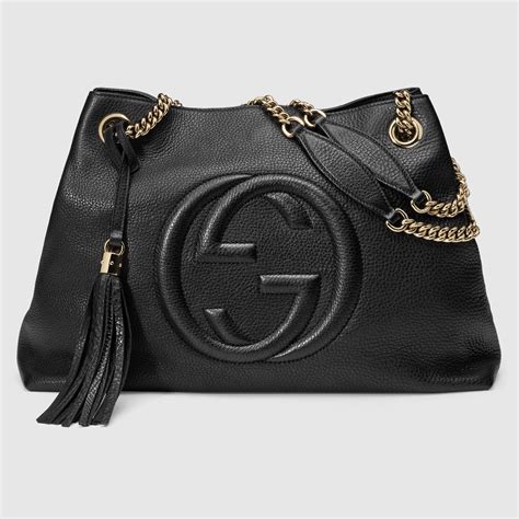 gucci soho leather shoulder bag size|Gucci soho diamond bag.